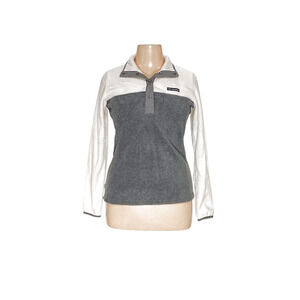 Columbia Gray Henley Sweater - Women's Medium